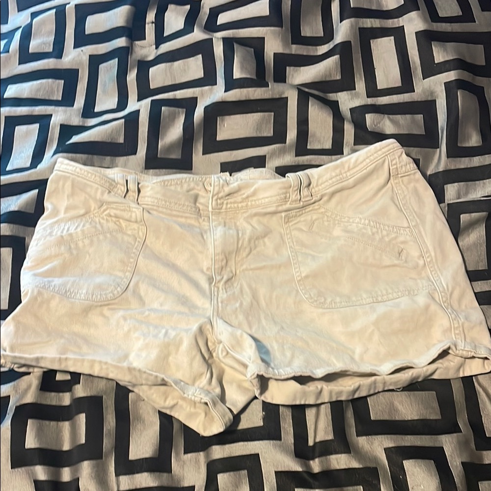 Women's White Casual Shorts